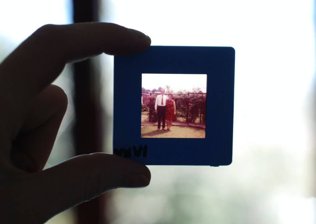 Old slide of photograph