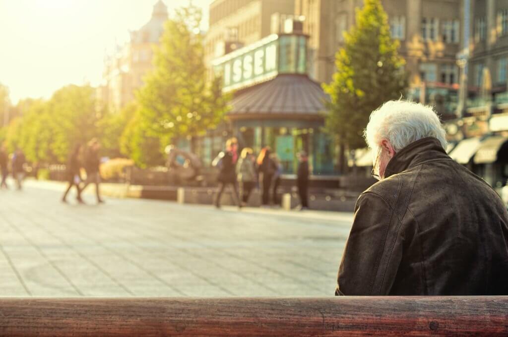 older person alone