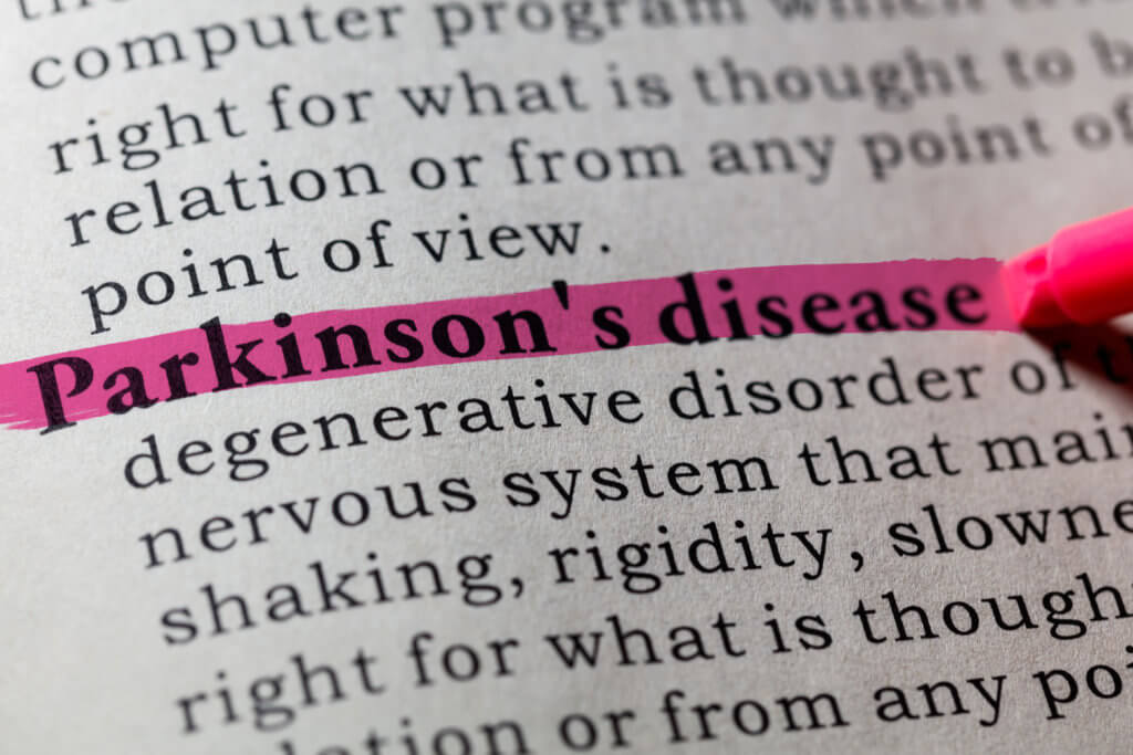 Parkinson's disease in dictionary