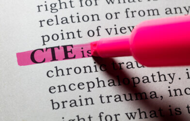 Chronic traumatic encephalopathy, or CTE, in the dictionary