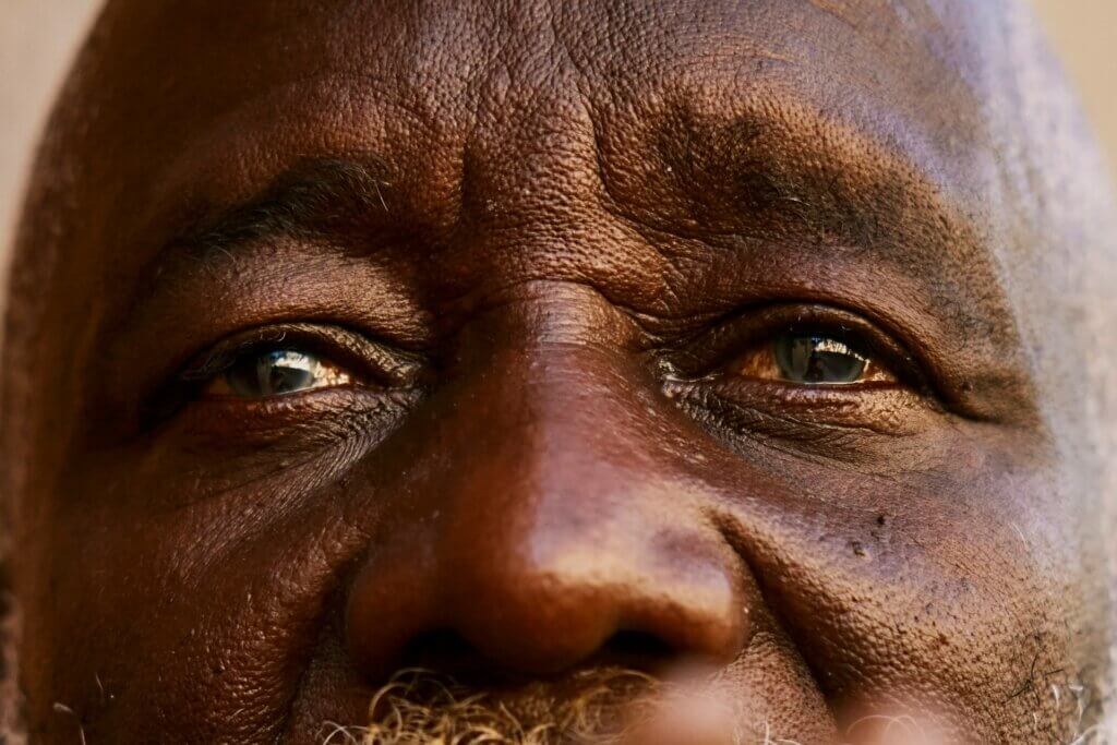 Older man's eyes