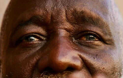 Older man's eyes