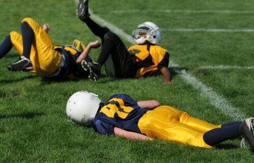 Children tackled in youth football with possible concussion
